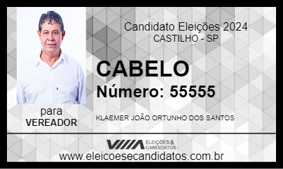 Candidato CABELO 2024 - CASTILHO - Eleições