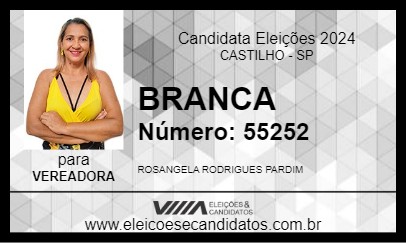 Candidato BRANCA 2024 - CASTILHO - Eleições