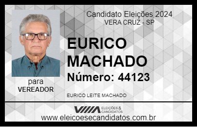 Candidato EURICO MACHADO 2024 - VERA CRUZ - Eleições