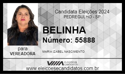 Candidato BELINHA 2024 - PEDREGULHO - Eleições