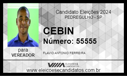 Candidato CEBIN 2024 - PEDREGULHO - Eleições