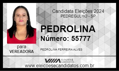 Candidato PEDROLINA 2024 - PEDREGULHO - Eleições