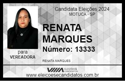 Candidato RENATA MARQUES 2024 - MOTUCA - Eleições