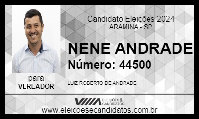 Candidato NENE ANDRADE 2024 - ARAMINA - Eleições