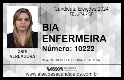 Candidato BIA ENFERMEIRA 2024 - TEJUPÁ - Eleições