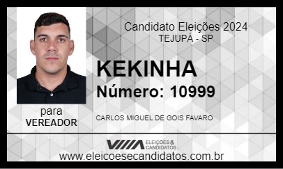 Candidato KEKINHA 2024 - TEJUPÁ - Eleições