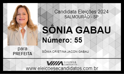 Candidato SÔNIA GABAU 2024 - SALMOURÃO - Eleições