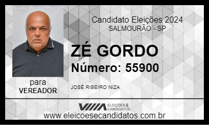 Candidato ZÉ GORDO 2024 - SALMOURÃO - Eleições