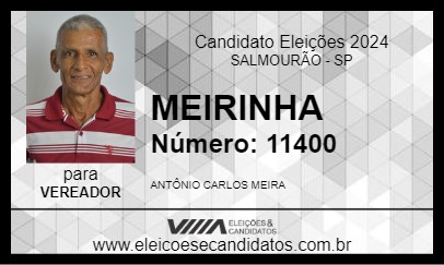 Candidato MEIRINHA 2024 - SALMOURÃO - Eleições