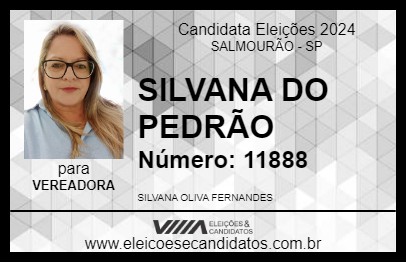 Candidato SILVANA DO PEDRÃO 2024 - SALMOURÃO - Eleições