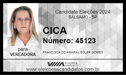 Candidato CICA 2024 - BÁLSAMO - Eleições