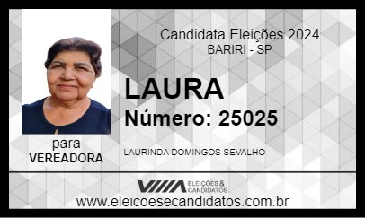 Candidato LAURA 2024 - BARIRI - Eleições