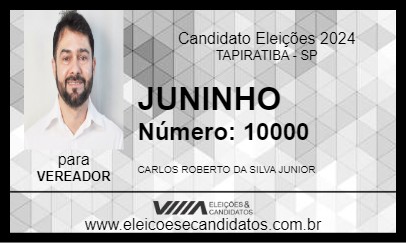 Candidato JUNINHO 2024 - TAPIRATIBA - Eleições