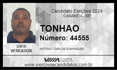 Candidato TONHAO 2024 - CANANÉIA - Eleições