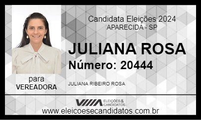 Candidato JULIANA ROSA 2024 - APARECIDA - Eleições