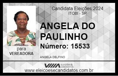 Candidato ANGELA DO PAULINHO 2024 - ITOBI - Eleições