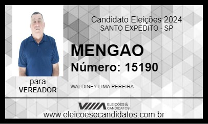 Candidato MENGAO 2024 - SANTO EXPEDITO - Eleições