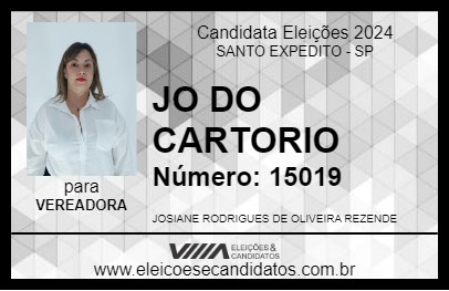 Candidato JO DO CARTORIO 2024 - SANTO EXPEDITO - Eleições