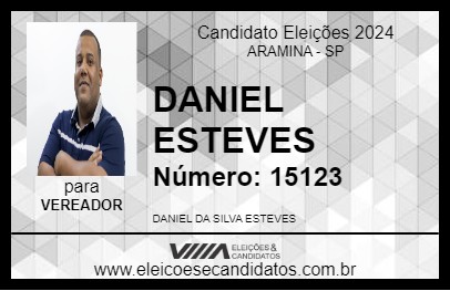 Candidato DANIEL ESTEVES 2024 - ARAMINA - Eleições