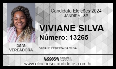 Candidato VIVIANE SILVA 2024 - JANDIRA - Eleições