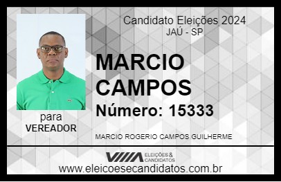 Candidato MARCIO CAMPOS 2024 - JAÚ - Eleições