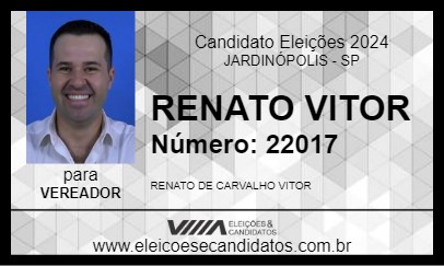 Candidato RENATO VITOR 2024 - JARDINÓPOLIS - Eleições