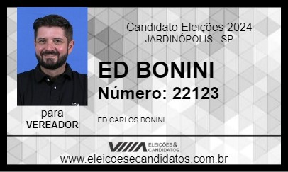 Candidato ED BONINI 2024 - JARDINÓPOLIS - Eleições