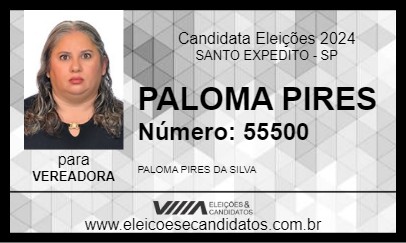 Candidato PALOMA PIRES 2024 - SANTO EXPEDITO - Eleições