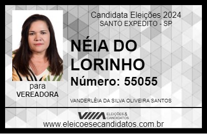 Candidato NÉIA DO LORINHO 2024 - SANTO EXPEDITO - Eleições