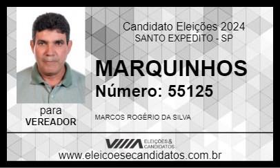 Candidato MARQUINHOS 2024 - SANTO EXPEDITO - Eleições