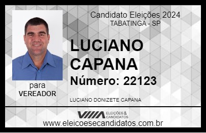 Candidato LUCIANO CAPANA 2024 - TABATINGA - Eleições