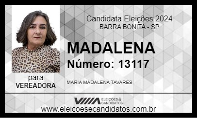 Candidato MADALENA 2024 - BARRA BONITA - Eleições