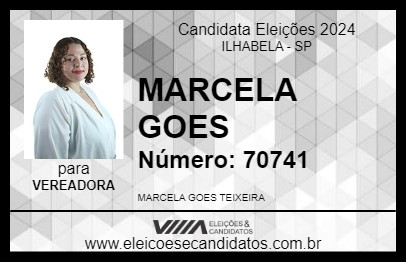 Candidato MARCELA GOES 2024 - ILHABELA - Eleições