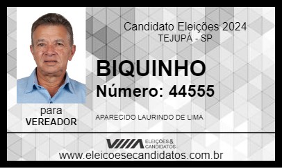 Candidato BIQUINHO 2024 - TEJUPÁ - Eleições