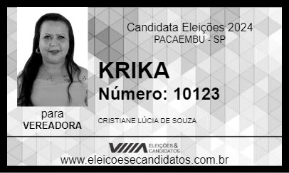 Candidato KRIKA 2024 - PACAEMBU - Eleições