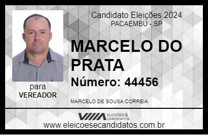 Candidato MARCELO DO PRATA 2024 - PACAEMBU - Eleições