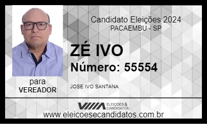 Candidato ZÉ IVO 2024 - PACAEMBU - Eleições