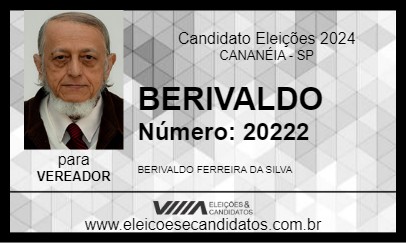 Candidato BERIVALDO 2024 - CANANÉIA - Eleições