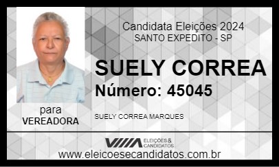 Candidato SUELY CORREA 2024 - SANTO EXPEDITO - Eleições