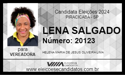 Candidato LENA SALGADO 2024 - PIRACICABA - Eleições