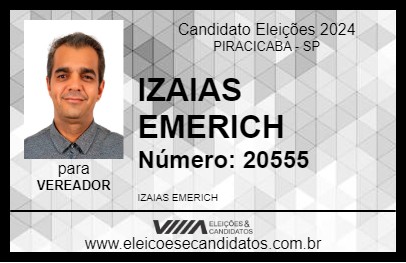 Candidato IZAIAS EMERICH 2024 - PIRACICABA - Eleições