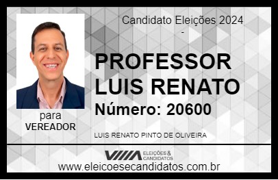 Candidato PROFESSOR LUIS RENATO 2024 - PIRACICABA - Eleições