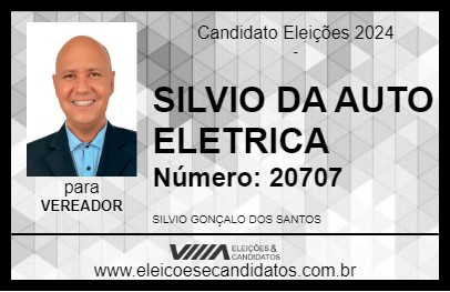 Candidato SILVIO DA AUTO ELETRICA 2024 - PIRACICABA - Eleições