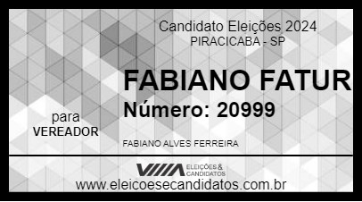 Candidato FABIANO FATUR 2024 - PIRACICABA - Eleições