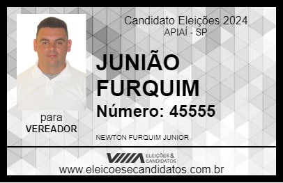 Candidato JUNIÃO FURQUIM 2024 - APIAÍ - Eleições