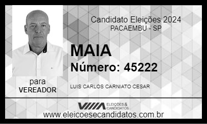 Candidato MAIA 2024 - PACAEMBU - Eleições