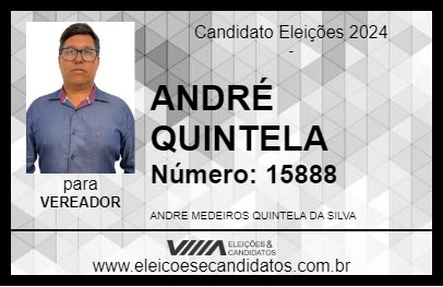 Candidato ANDRÉ QUINTELA 2024 - BANANAL - Eleições