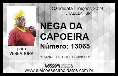 Candidato NEGA DA CAPOEIRA 2024 - ILHABELA - Eleições