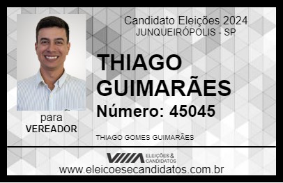 Candidato THIAGO GUIMARÃES 2024 - JUNQUEIRÓPOLIS - Eleições