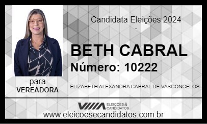 Candidato BETH CABRAL 2024 - SÃO JOÃO DA BOA VISTA - Eleições